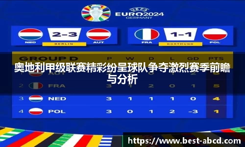 奥地利甲级联赛精彩纷呈球队争夺激烈赛季前瞻与分析